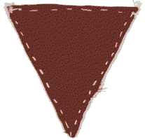 Triangle marron imposé aux déportés Tsiganes